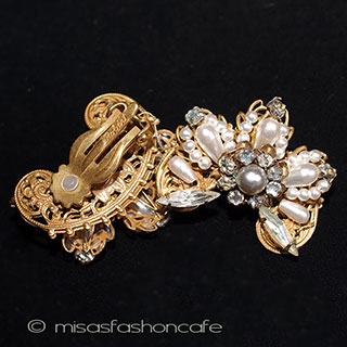 （画像用） Original By Robert パールお花イヤリング