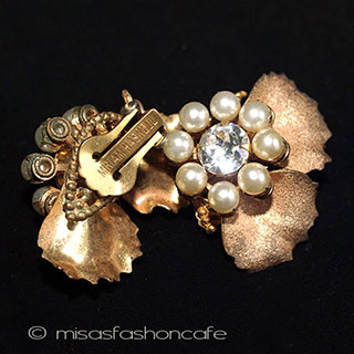 （画像用） ミリアムハスケル　 パールRSの花イヤリング