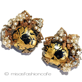 （画像用） Original By Robert パール花　イヤリング