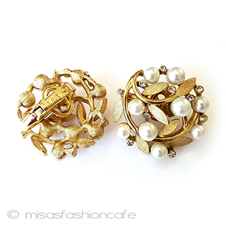 （画像用） ヴィンテージイヤリング トリファリ　リース