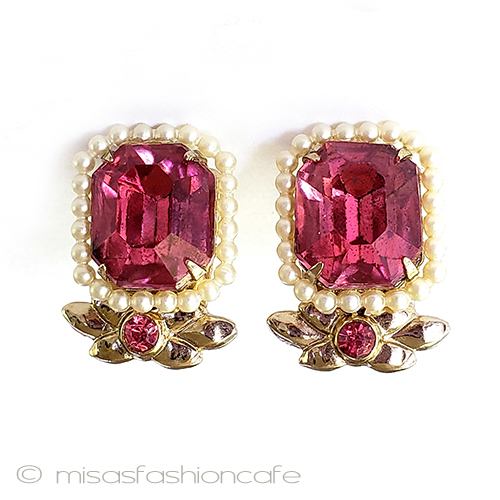 （画像用） ヴィンテージアクセサリー CORO　ビジュー＆パール