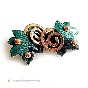 （画像用） ヴィンテージイヤリング Matisse刻印　もみじ