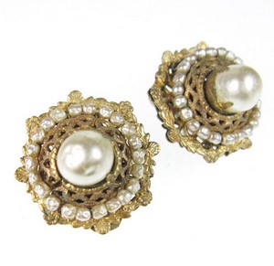 （画像用） Miriam Haskell　 ミリアムハスケル イヤリング