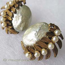 （画像用） Miriam Haskell ミリアムハスケル イヤリング