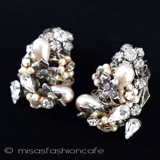 （画像用） Ｒｏｂｅｒｔ　ロバート　 パールの花　イヤリング