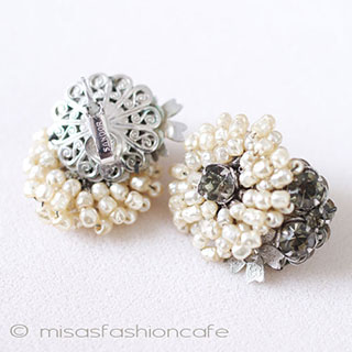 （画像用） ＳＡＮＤＯＲ　イヤリング バロックパールの花