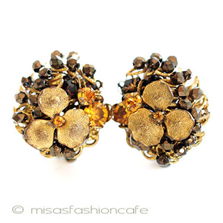 （画像用） ＤｅＭａｒｉｏ　ＮＹ スミレの花イヤリング