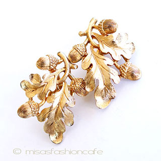 （画像用） Trirfari　 トリファリ どんぐり団栗イヤリング