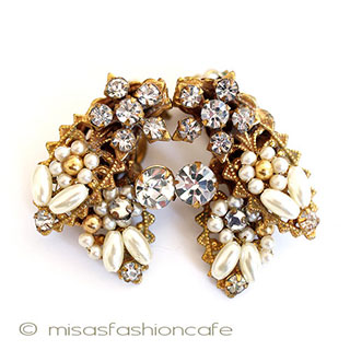 （画像用） Ｒｏｂｅｒｔ　イヤリング パールRSフローラル