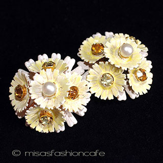 （画像用） Original by Robert ブーケ花イヤリング