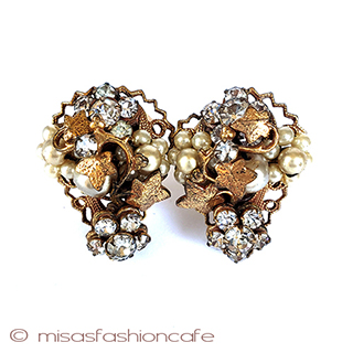 （画像用） Ｒｏｂｅｒｔ　イヤリング パールRS花イヤリング