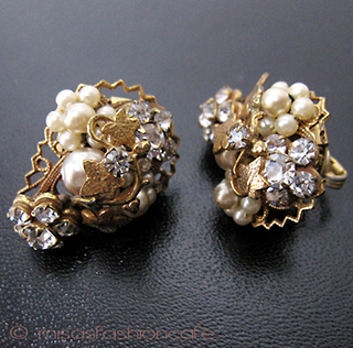 （画像用） Ｒｏｂｅｒｔ　イヤリング パールRS花イヤリング