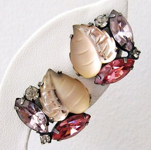 （画像用） Coro イヤリング 　ピーチガラス