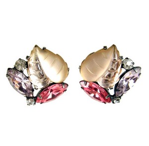 （画像用） Coro イヤリング 　ピーチガラス