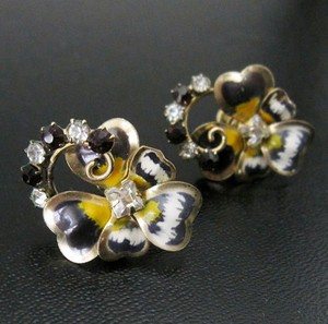 （画像用） 14Kgfスミレのお花イヤリング