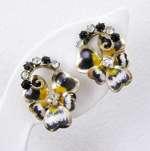 （画像用） 14Kgfスミレのお花イヤリング