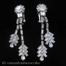 （画像用） Weiss　イヤリング 　豪華２連ドロップ