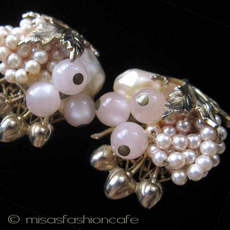 （画像用） パールさくらんぼイヤリング