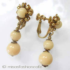 （画像用） Miriam Haskell ミリアムハスケル イヤリング