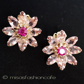 （画像用） ＷＥＩＳＳ　イヤリング　 ガラスの花デイジー