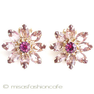 （画像用） ＷＥＩＳＳ　イヤリング　 ガラスの花デイジー