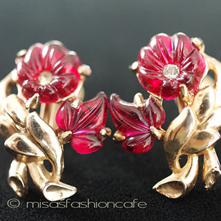 （画像用） アートガラス　イヤリング