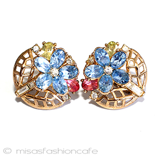 （画像用） Ｔｒｉｆａｒｉ　 トリファリ パステルの花　イヤリング