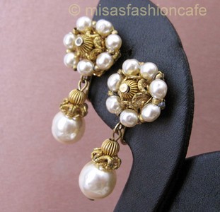 （画像用） Miriam Haskell ミリアムハスケル イヤリング