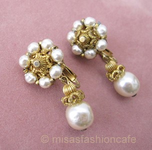 （画像用） Miriam Haskell ミリアムハスケル イヤリング