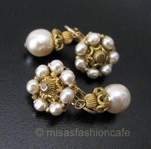 （画像用） Miriam Haskell ミリアムハスケル イヤリング