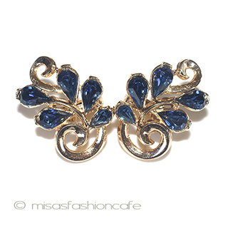 （画像用） Ｔｒｉｆａｒｉ　 トリファリ ネイビー　イヤリング