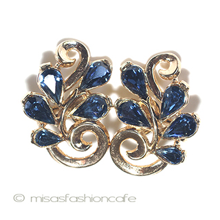 （画像用） Ｔｒｉｆａｒｉ　 トリファリ ネイビー　イヤリング