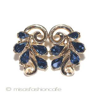 （画像用） Ｔｒｉｆａｒｉ　 トリファリ ネイビー　イヤリング