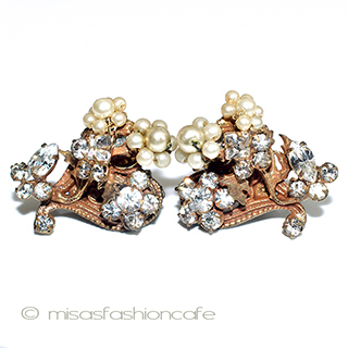 （画像用） Ｒｏｂｅｒｔ　イヤリング パールRSの花イヤリング