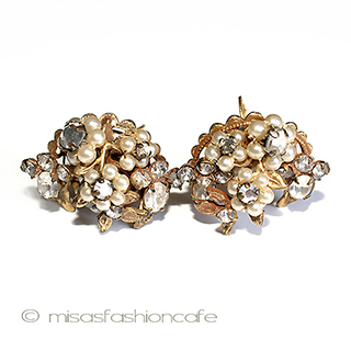 （画像用） Ｒｏｂｅｒｔ　イヤリング パールの花イヤリング