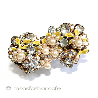 （画像用） Ｒｏｂｅｒｔ　イヤリング パールRSの花イヤリング