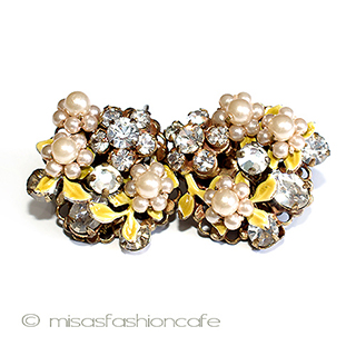 （画像用） Ｒｏｂｅｒｔ　イヤリング パールRSの花イヤリング