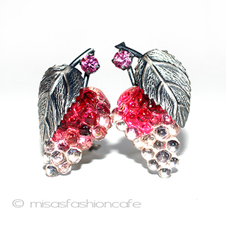 （画像用） Austria　オーストリア 葡萄　イヤリング