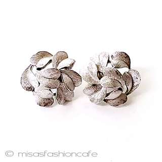 （画像用） ヴィンテージアクセサリー トリファリ葉イヤリング