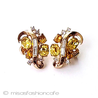 （画像用） ヴィンテージジュエリー トリファリ　イヤリング