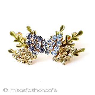 （画像用） ヴィンテージ花イヤリング Vendome　ヴァンドーム