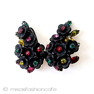 （画像用） MiriamHaskellデザイナー Eugeneの花イヤリング