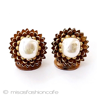 （画像用） ミリアムハスケル　刻印 松ぼっくり　イヤリング