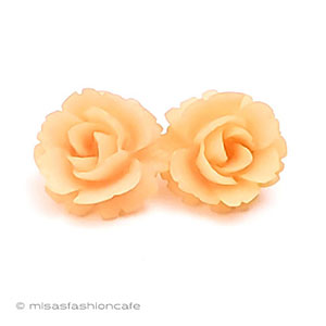 （画像用） Trifari　 トリファリ ローズの花イヤリング