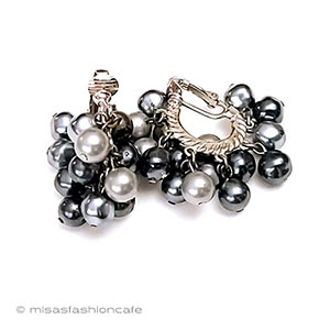 （画像用） ヴィンテージMarvella バロックパールのフープ