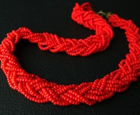 （画像用） 編みこみガラス　ネックレス