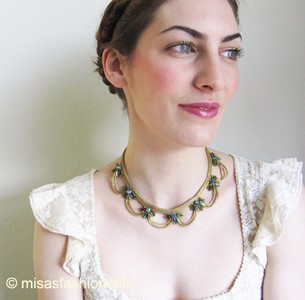 （画像用） メッシュリボン　ネックレス