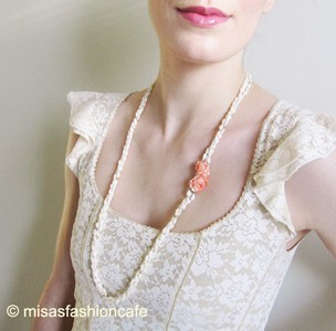 （画像用） 豪華 珊瑚・真珠・14金 　ネックレス