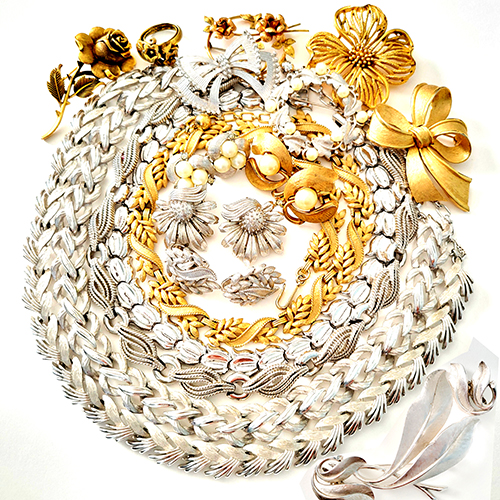 （画像用） ヴィンテージジュエリー シルバートーンSet