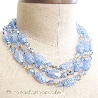 （画像用） Trifari　トリファリ 3連　 ネックレス